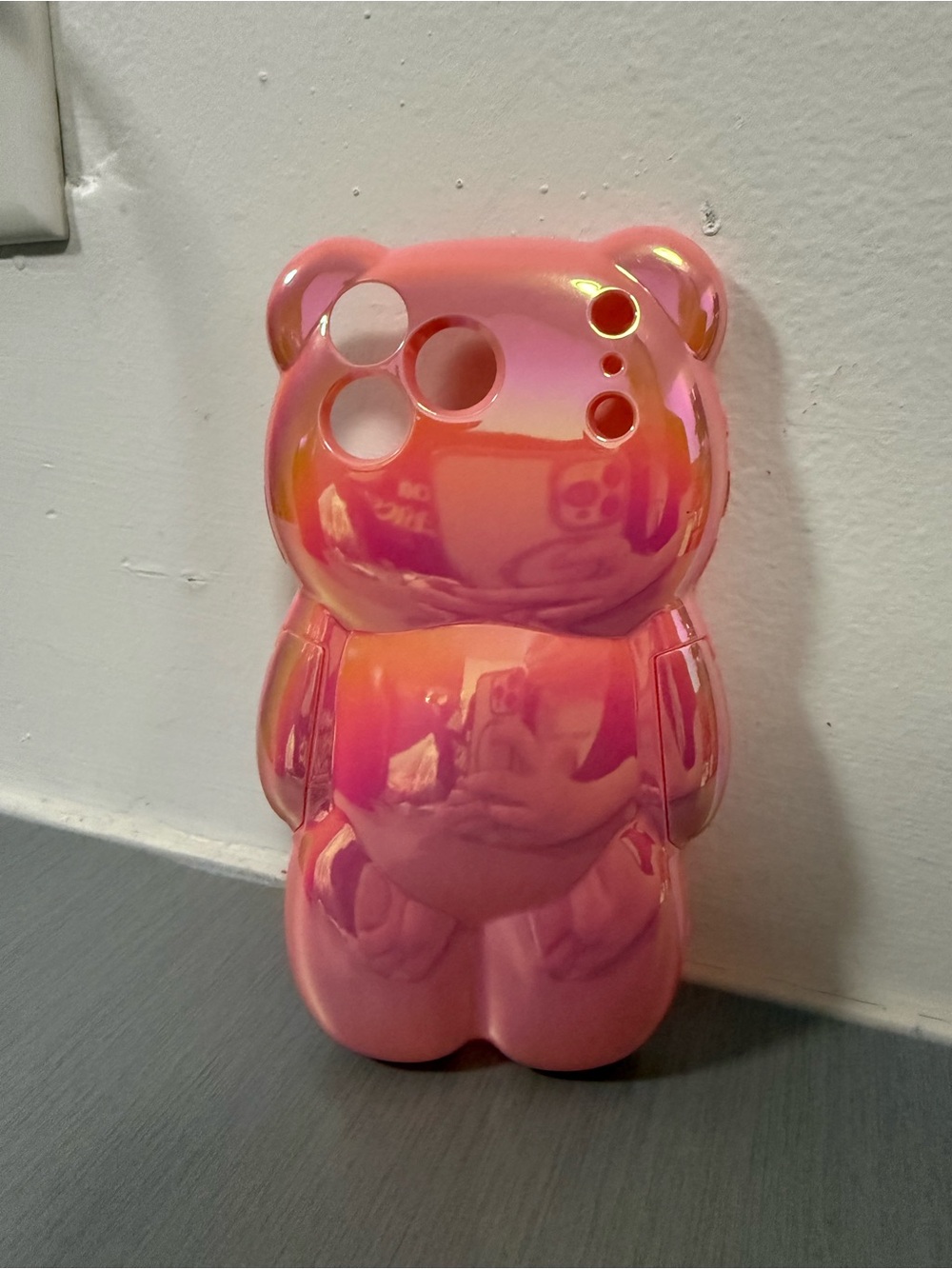 Pink Teddy Bear Phone Case – iPhone 17 Pro Max
